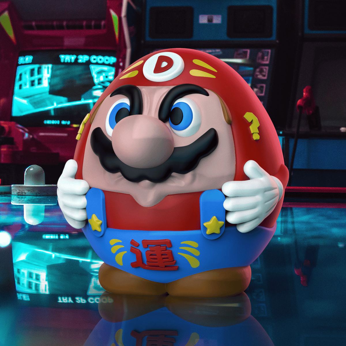 mighty jaxx Darumario by Juce Gace ダルマリオ DARUMARIO' ART TOY ! / Juce Gace